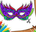 Carnival Party: Mask Coloring