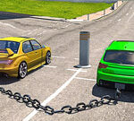 Chained Cars Impossible Tracks Game