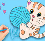 Coloring Book: Cute Cat