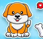 Coloring Book: Cute Dog