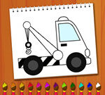 Coloring Book Excavator Trucks