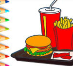 Coloring Book: Hamburger