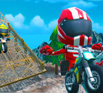 Crazy 2 Player Moto Racing