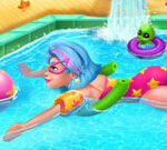 Galaxy Girl Swimming Pool