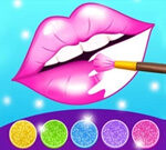 Glitter Lips Coloring Game