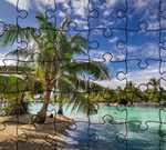 Jigsaw Puzzle On The Beach