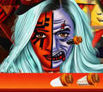 Kylie Jenner Halloween Face Art