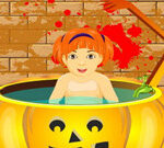 Little Baby Halloween Bathing