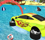 Mega Water Surface Car Racing Game 3D