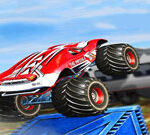 Monster Truck Tricky Stunt Race Game