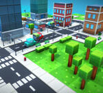 Pixel City Runner 3D