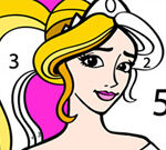 Princess Coloring By Number