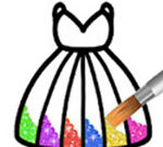 Princess Glitter Coloring