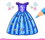 Princess Glitter Coloring – For Kids