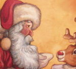 Santa And Red Nosed Reindeer Puzzle