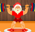 Santa Weightlifter