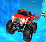 Water Surfer Vertical Ramp Monster Truck Game