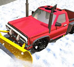 Winter Snow Plow Jeep Driving